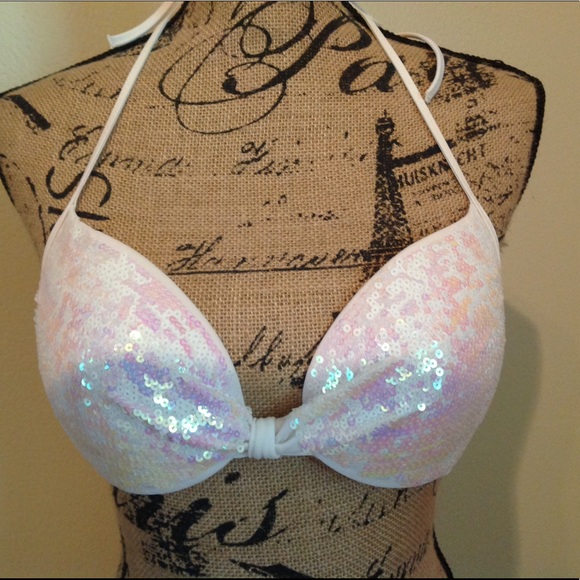 sequin bathing suit top